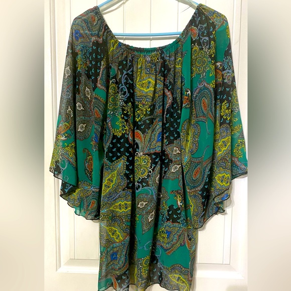Beautiful & Elegant, Boho design. Ahto boutique women’s sheer top. - Picture 1 of 7